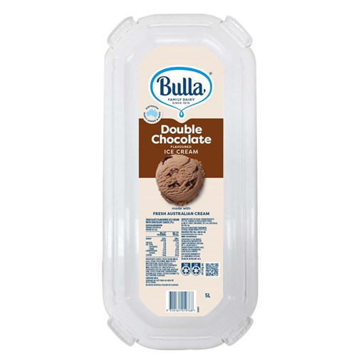 BULLA DOUBLE CHOCOLATE ICE CREAM 5LT