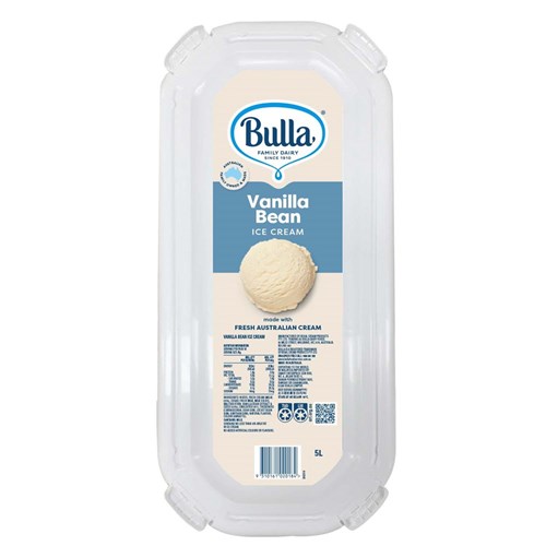 BULLA VANILLA BEAN ICE CREAM 5LT