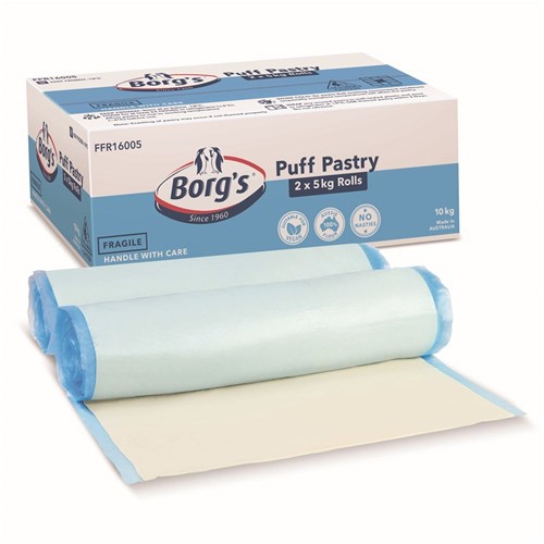 BORG'S PUFF PASTRY ROLL 2 X 5KG