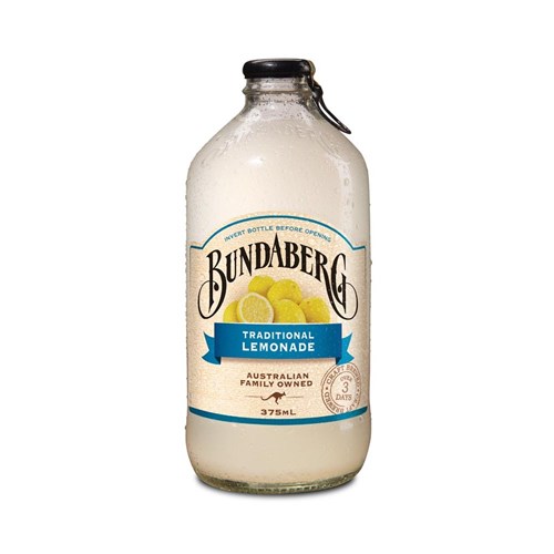 BUNDABERG BREWED DRINKS TRADITIONAL LEMONADE 12 X 375ML