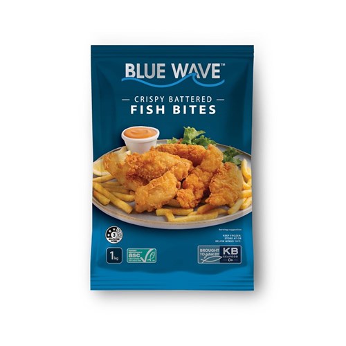 BLUE WAVE CRISPY BATTERED FISH BITES 1KG