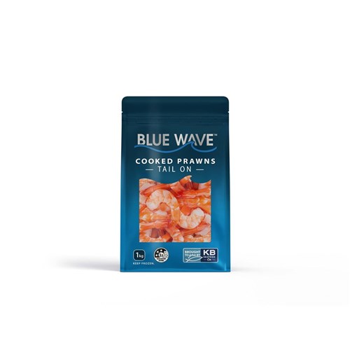 BLUE WAVE 100/200 PEELED & CKD PRAWN 1KG