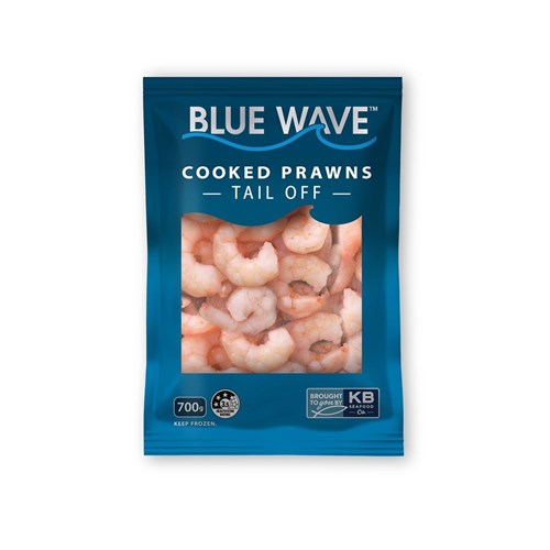 BLUE WAVE 26/30 COOKED PRAWN TAIL OFF 700GM