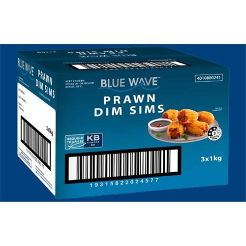 BLUE WAVE PRAWN DIM SIM 1KG
