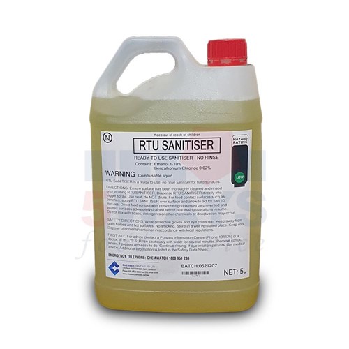 CHESSER CHEMICALS RTU SURFACE SANITISER 5LT