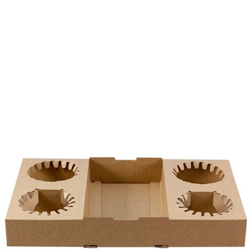 CAPRI 4 CUP CARDBOARD CARRY TRAY 100's