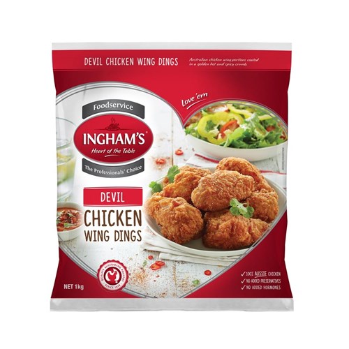 INGHAM DEVIL CHICKEN WINGS 1KG