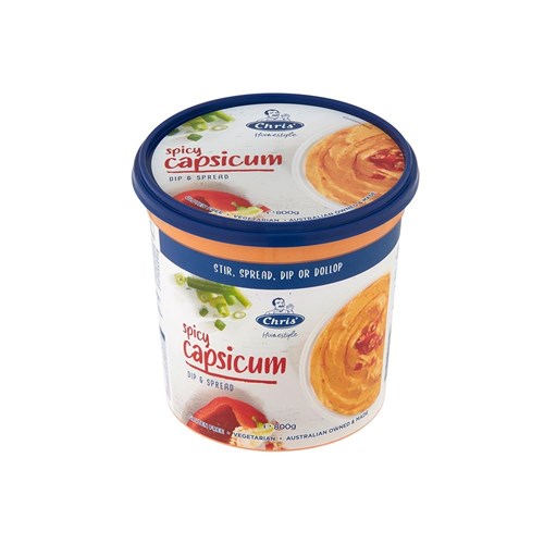 CHRIS' SPICY CAPSICUM DIP 800GM