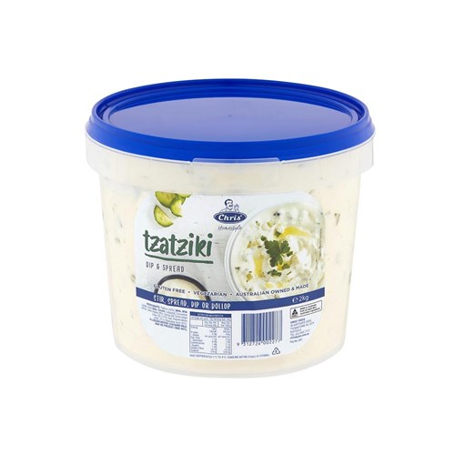 CHRIS' TZATZIKI DIP 2KG