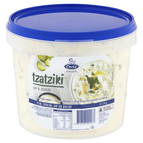 CHRIS' TZATZIKI DIP 2KG