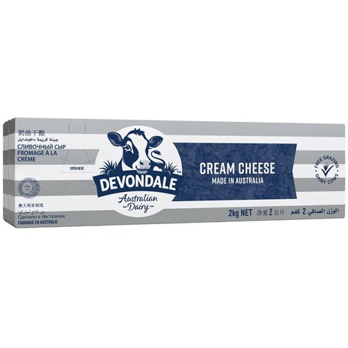 DEVONDALE CREAM CHEESE BLOCK 2KG