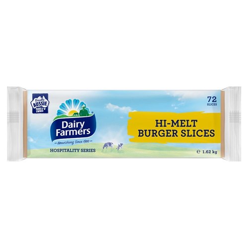 DAIRY FARMER'S HI MELT SLICED BURGER CHEESE 1.62KG