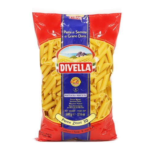DIVELLA PASTA PENNE ZITONI #30 500GM