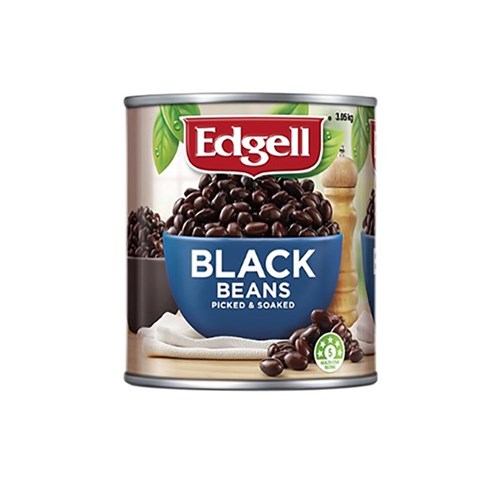 EDGELL BLACK BEANS 3.05KG