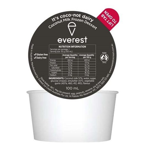 EVEREST COCO-NOT ICE CREAM DIXIE 24 X 100ML