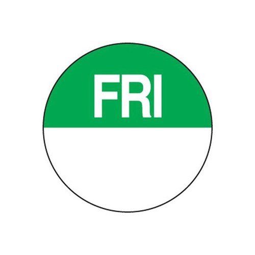 DATE DOTS 24MM ROUND FRIDAY 1000's