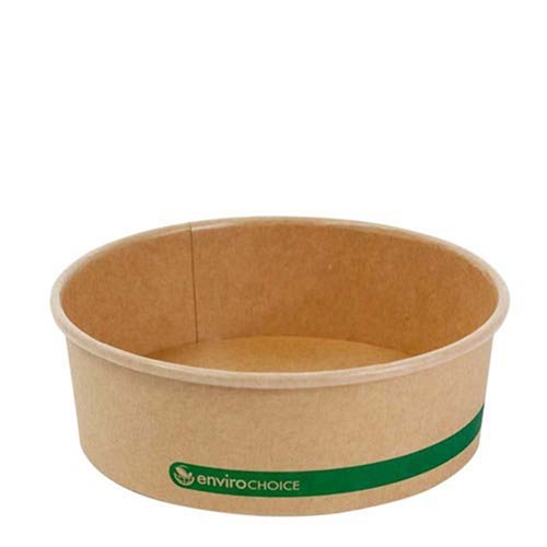 ENVIROCHOICE CONT BOWL SALAD BROWN 16OZ 300's