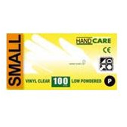 HANDCARE BLUE VINYL GLOVE SML P/FREE 100's