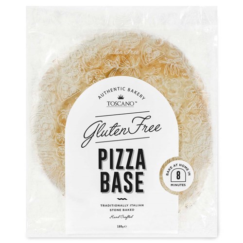TOSCANO 180GM GLUTEN FREE PIZZA BASE 10 X 180GM