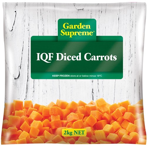 GARDEN SUPREME DICED CARROT IQF 2KG