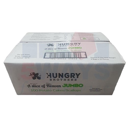 HUNGRY BROTHERS POTATO CAKE 100 X 85GM