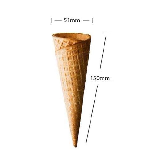 SCANDINAVIAN CONE COMPANY FLAT TOP #5 WAFFLE CONE C 216'S