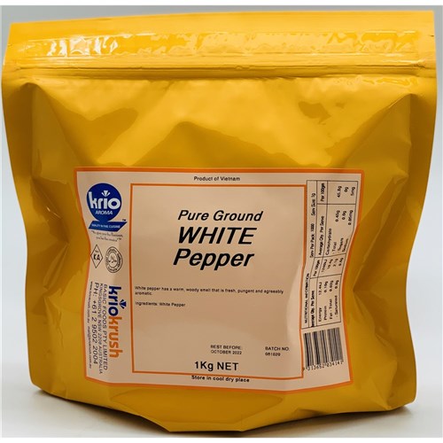 KRIO KRUSH WHITE GROUND PEPPER 1KG