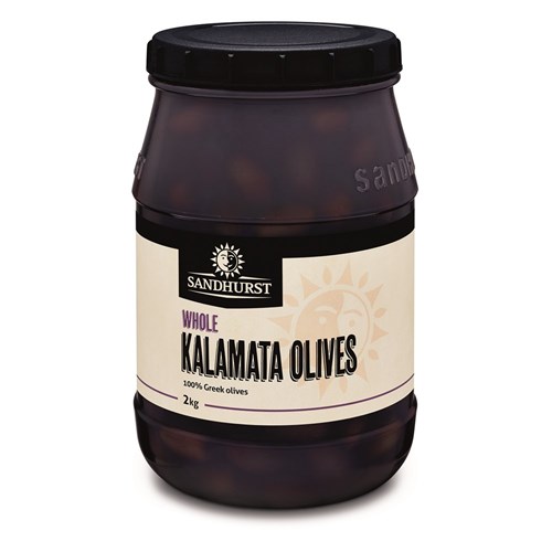 SANDHURST WHOLE KALAMATA OLIVES 2KG