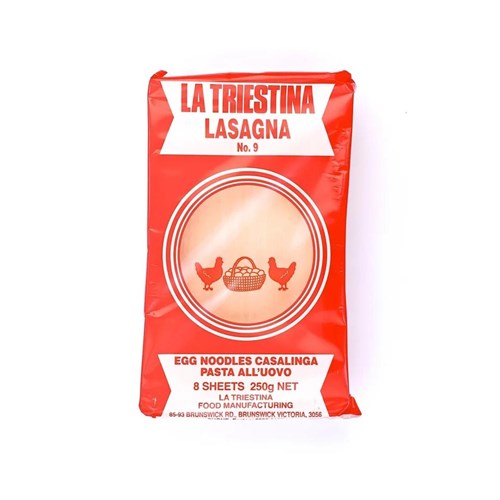 LA TRIESTINA WHITE EGG LASAGNE #9 12 X 250GM