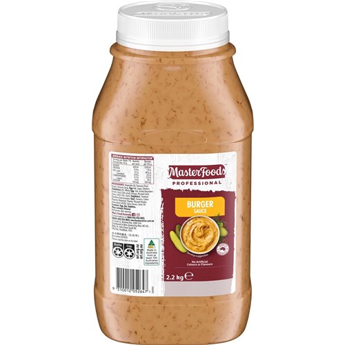 MASTERFOODS BURGER SAUCE 2.2KG