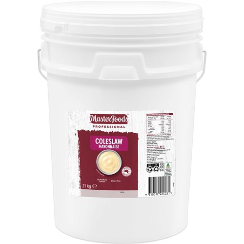 MASTERFOODS COLESLAW DRESSING 21KG