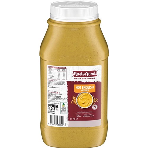 MASTERFOODS HOT ENGLISH MUSTARD 2.5KG