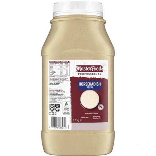 MASTERFOODS HORSERADISH 2.5KG