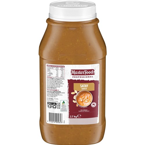 MASTERFOODS SATAY SAUCE 2.7KG