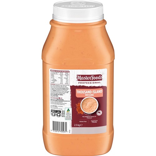 MASTERFOODS THOUSAND ISLAND DRESSING 2.5KG