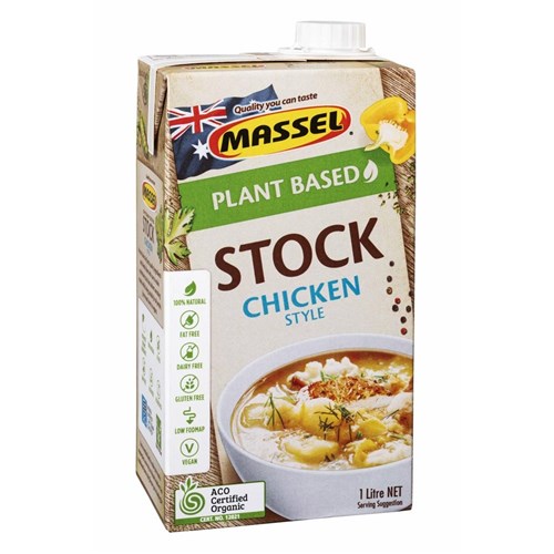 MASSEL ORGANIC CHICKEN STOCK 6 X 1LT