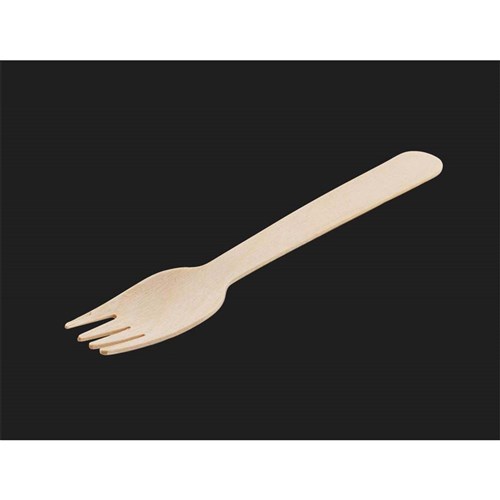 WOODEN FORK 158MM 100's