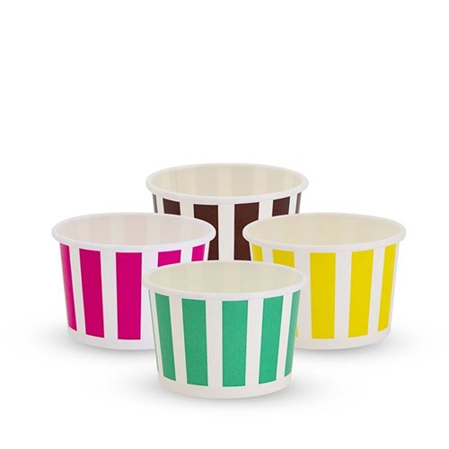 ALFRESCO STRIPE PAPER CUP ICE CREAM 1000's
