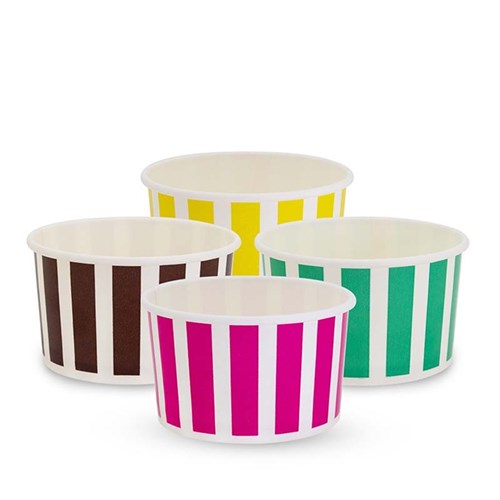 ALFRESCO STRIPE PAPER CUP ICE CREAM 1000's