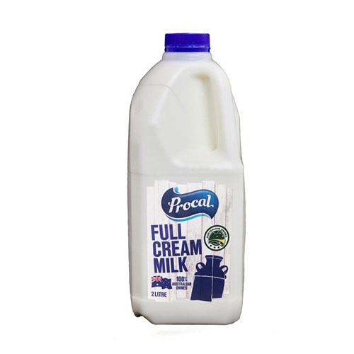 PROCAL FRESH FULL CREAM MILK 6 X 2LT