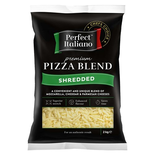 PERFECT ITALIANO PIZZA BLEND SHREDDED CHEESE 2KG