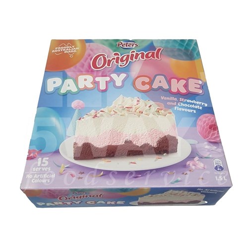 PETERS ICE CREAM CAKE 6 X 1.5LT