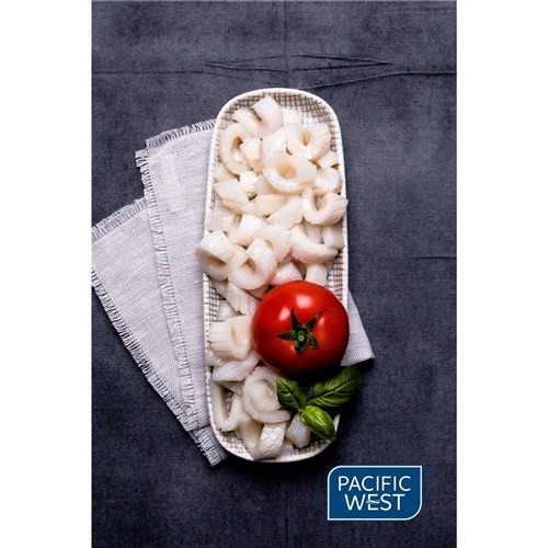 PACIFIC WEST PINEAPPLE CUT SQUID STRIPS 1KG