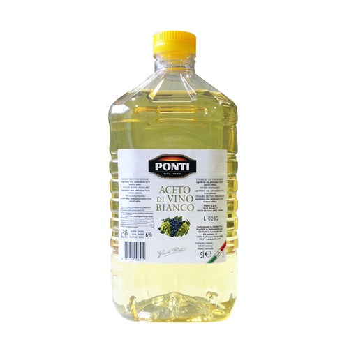 PONTI WHITE WINE VINEGAR 5LT
