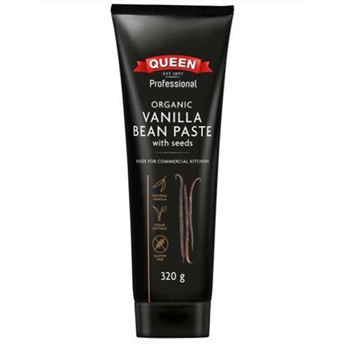 QUEEN ORGANIC VANILLA BEAN PASTE 320GM