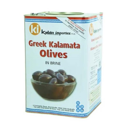KI PITTED KALAMATA OLIVES 10KG