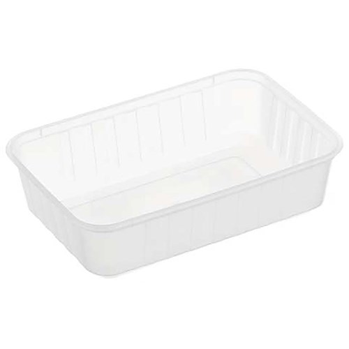 GENFAC 750ML CLEAR RIBBED CONTAINER 500's