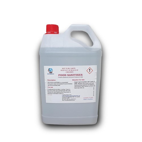 GM CHEMICALS FOOD SANITISER 5LT