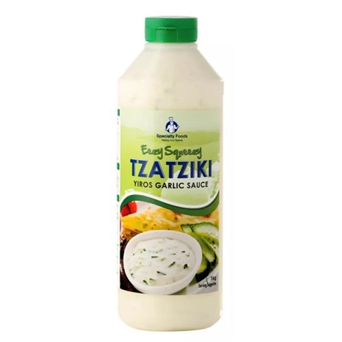 SPECIALTY FOODS GARLIC YIRO TZATZIKI SAUCE 1KG