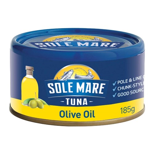 SOLE MARE TUNA IN OLIVE OIL 24 X 185GM